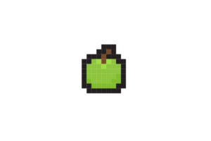 pixelated apple