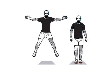 animated calisthenics jumping jack workout