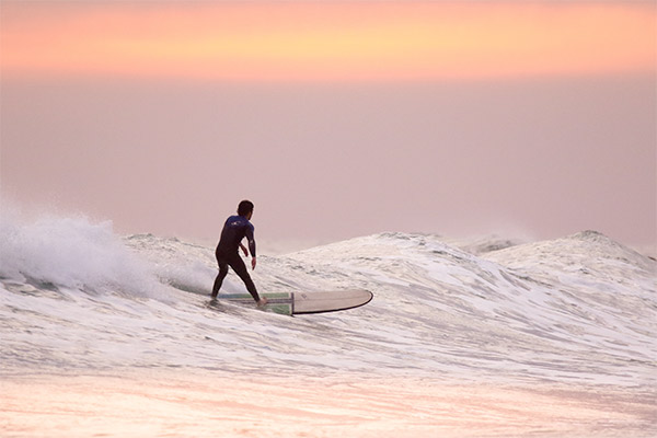 person surfing a wave