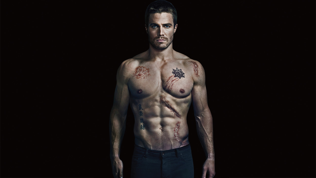 Stephen Amell is the stony-faced, ripped-to-shreds, face of billionaire sup...