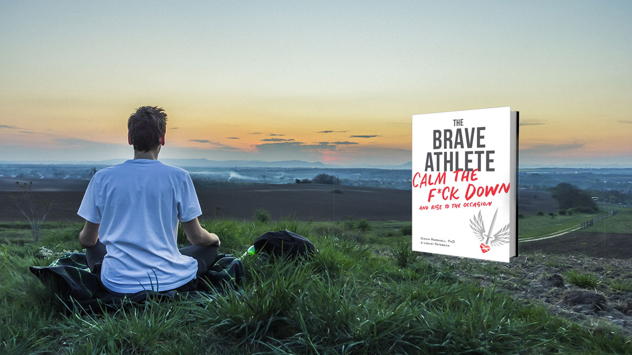 a man sat down next to the brave athlete calm the fuck down book