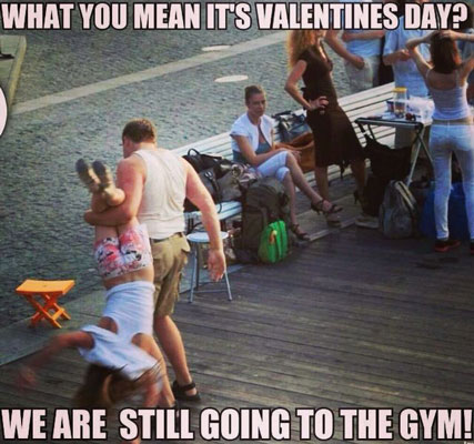 Valentines Day being single gym memes