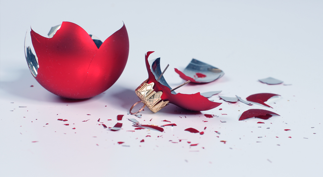 a smashed bauble