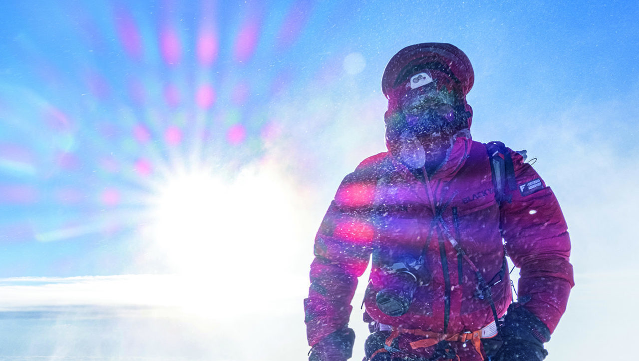 lukas furtenbach on the summit
